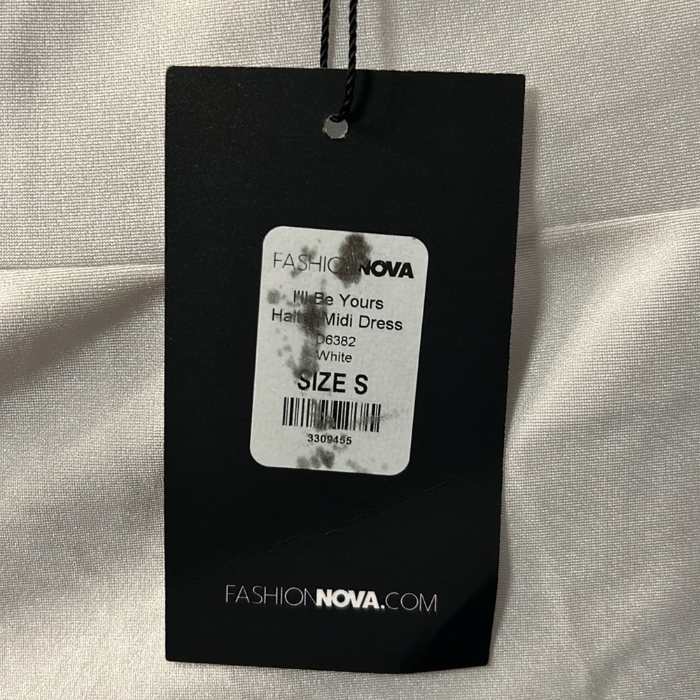 Fashion Nova I’ll Be Yours Midi Dress - white small - Picture 3 of 5